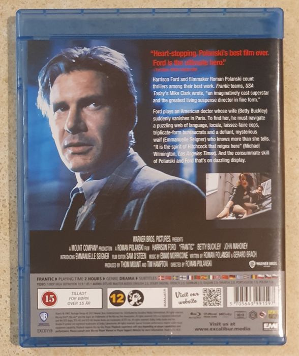 Frantic (Blu Ray) lektor i napisy PL