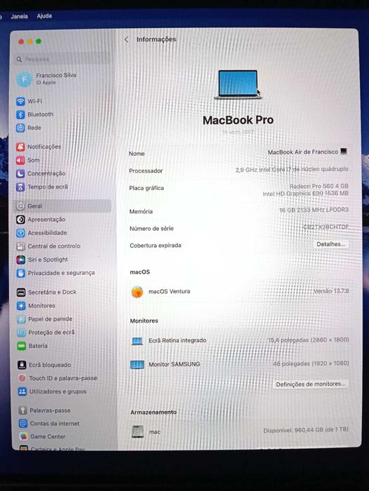 macbook pro15 2017