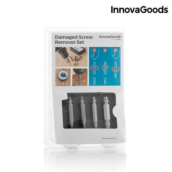 Brocas para extrair Parafusos Danificados (Pack de 4)
