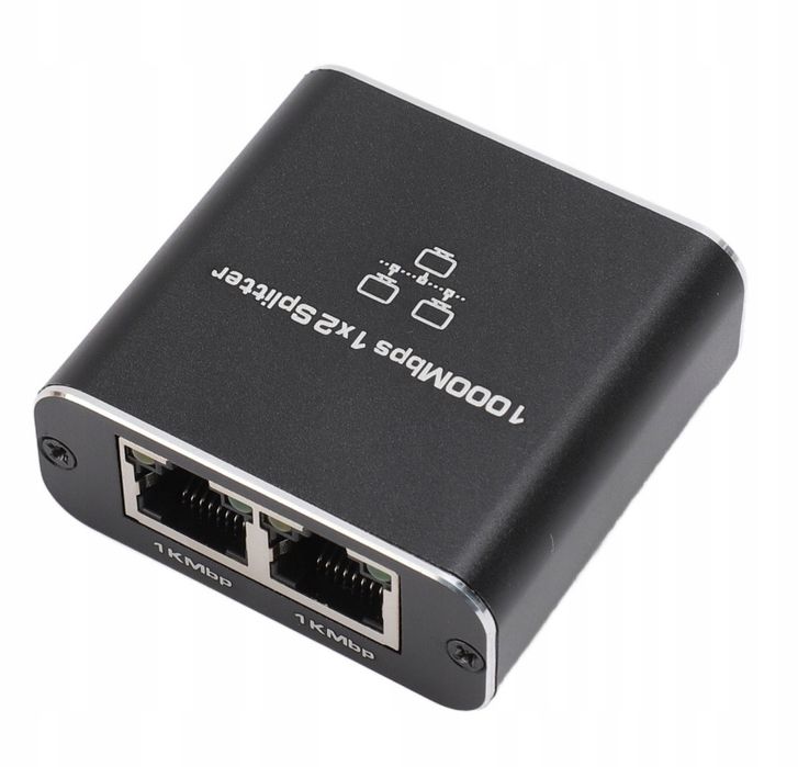Adapter  Rozdzielacz SWITCH SPLITTER Lan  Ethernet RJ45 2XRJ45 1000M