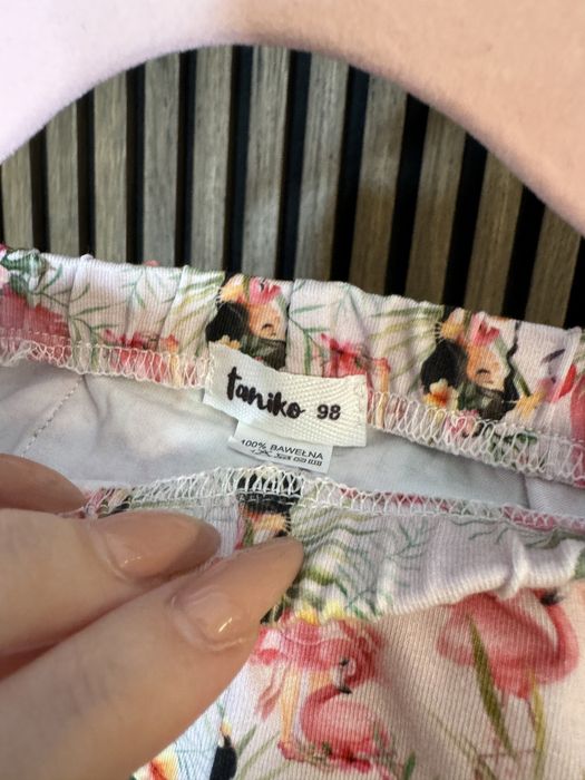 Legginsy z kokardą na pupie taniko handmade 98