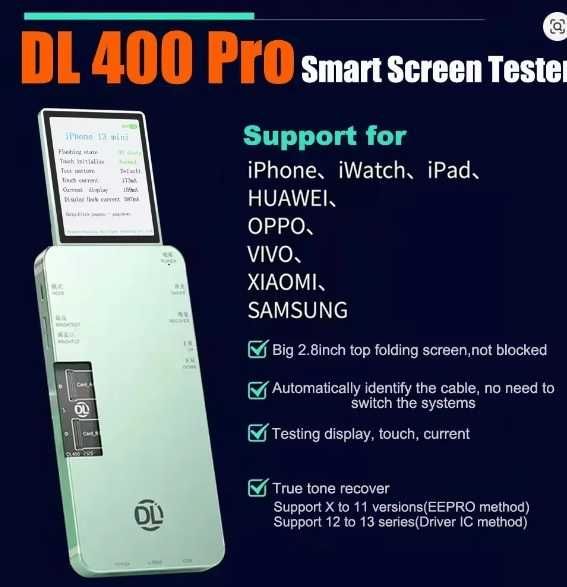 Тестер дісплеїв DL 400Pro Multi-funtional LCD + 2а комплекта плат на Iphone до 15PM