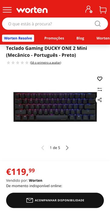 Teclado Gaming One Ducky 2 Mini