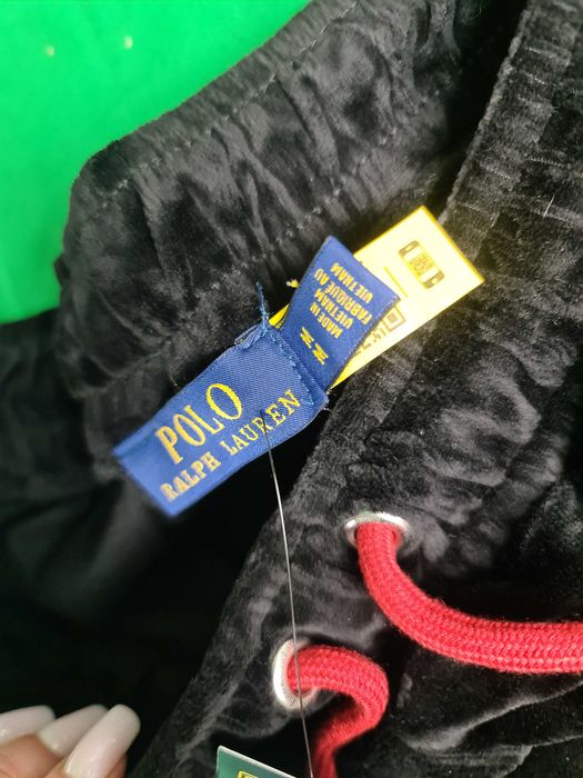 Sklepowe Spodnie meskie Ultra Premium Ralph Boss welur OUTLET