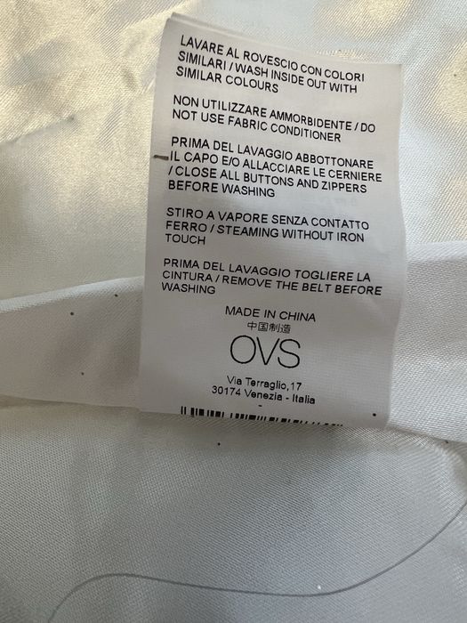 Дитяча біла еко шубка OVS kids 110 см