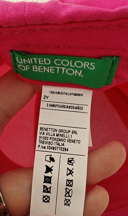 Boné Benetton Criança - NOVO