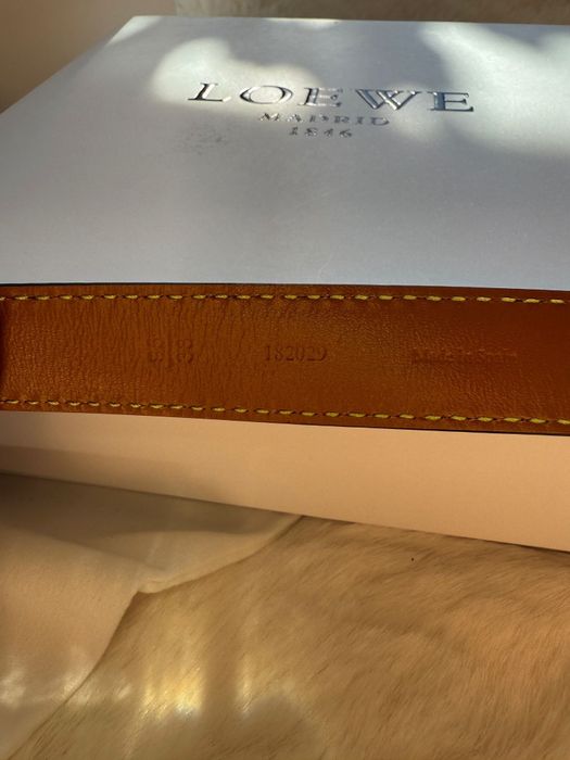 Pasek skórzany LOEWE czarny nowy