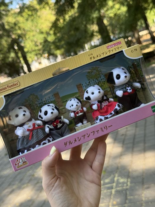 Sylvanian Families Сімʼя собак далматинців Dalmatian family c-79