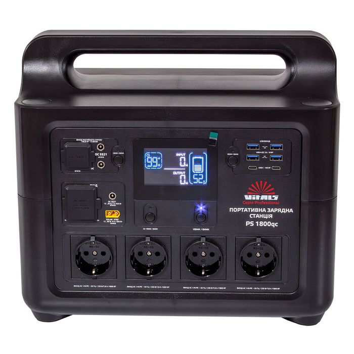 Зарядна станція Vitals PS 1800qc — автономне світло, котел та інтернет!