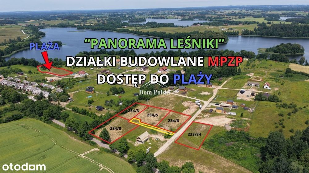 Działki budowlane - 600 M od Jeziora Kukowino, Vat