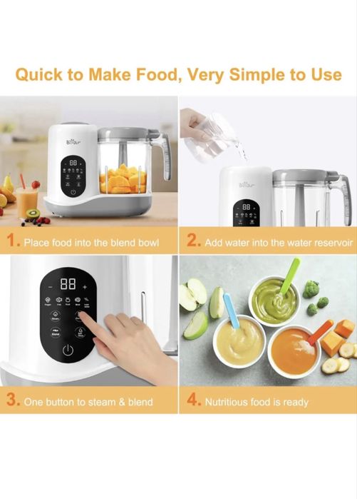 Bear Baby Food Maker (пароварка-блендер)