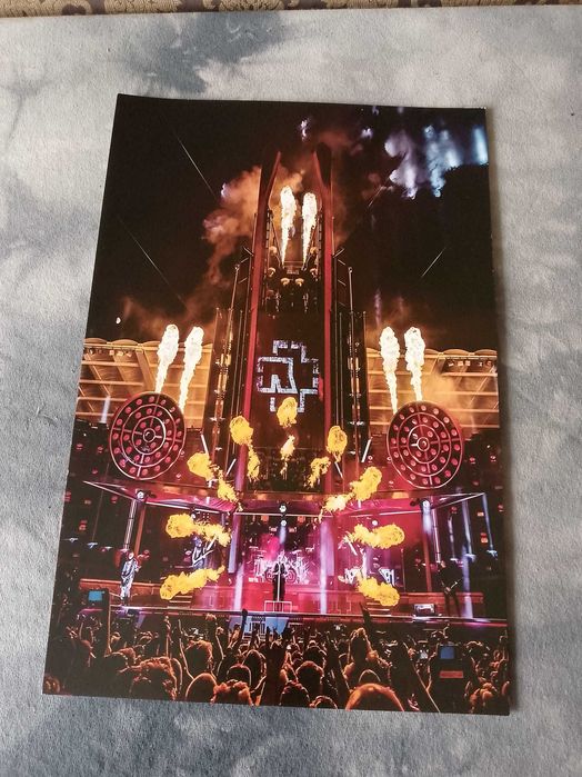 plakat zespołu muzycznego  rammstein