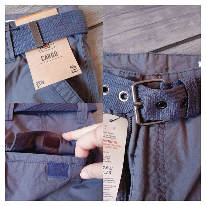 Krótkie spodenki, spodenki cargo, męskie spodenki, 32W