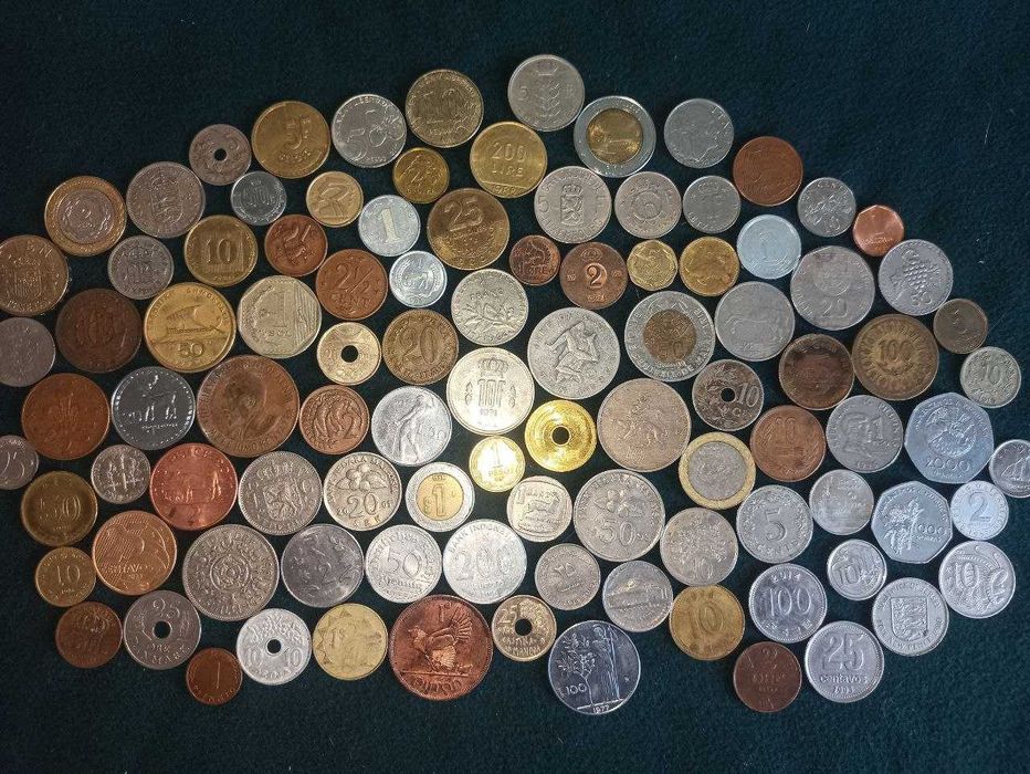 Набір монет світу 100 шт. всі континенти - без повторів / набір №39