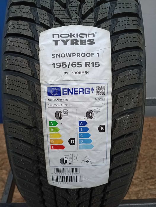 Opona Zimowa Nokian Snowproof 1 1x 195/65 R15 91T NOWA 25 ROK