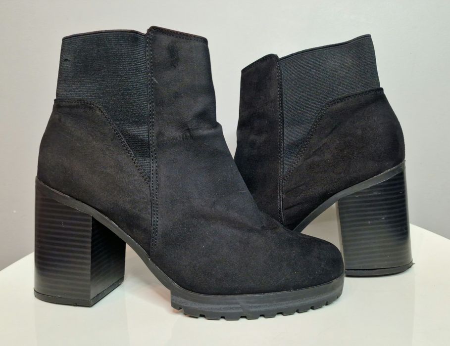 Botki Primark Damskie Czarne Rozm: 41