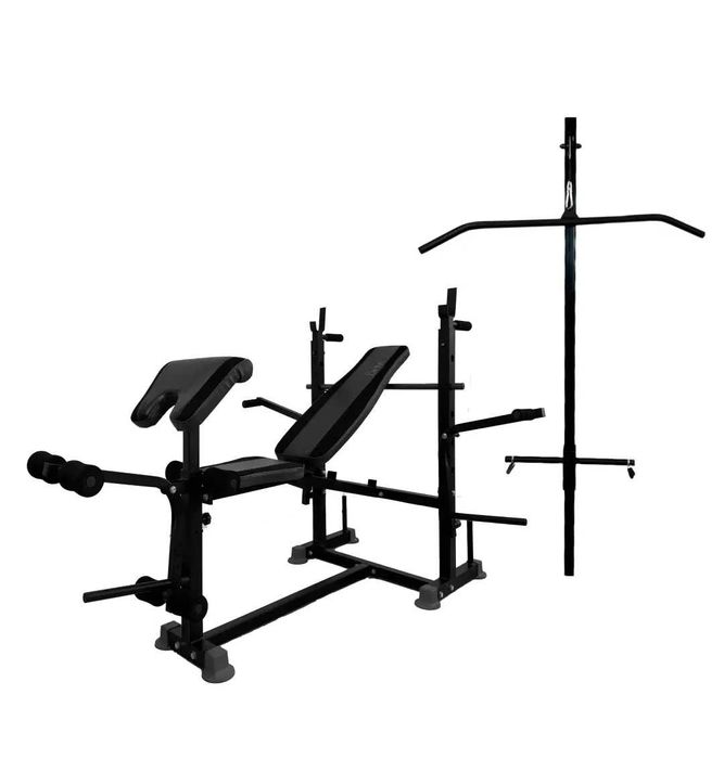 Універсальна лава для жиму WCG 0090 + Тяга + Бруси + Приставка скотта