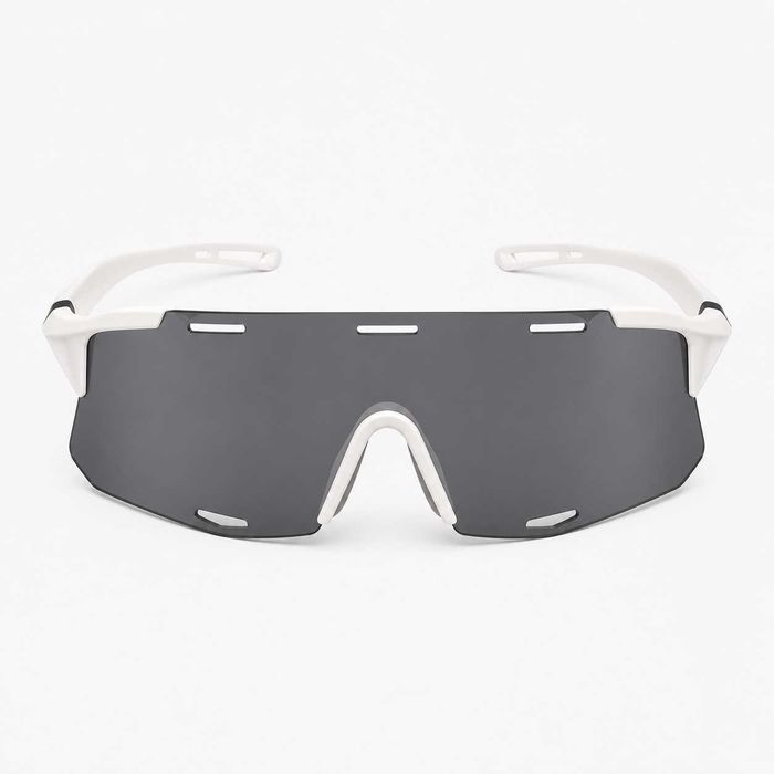 Nowe minimalistyczne okulary przeciwsłoneczne unisex białe