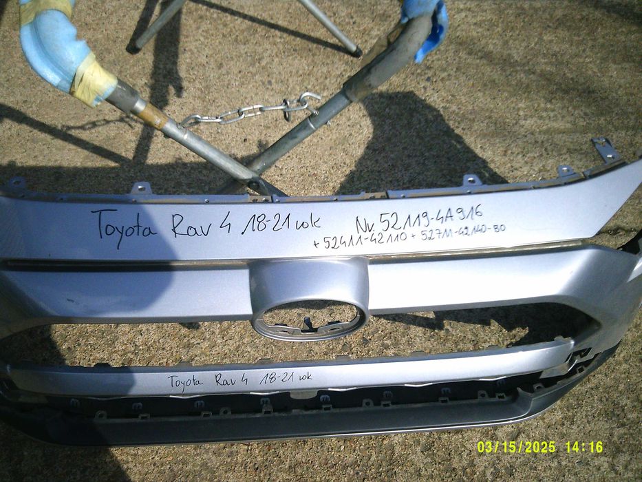 Zderzak przedni+ spoiler+ listwa dolna Toyota Rav 4 18-21r.