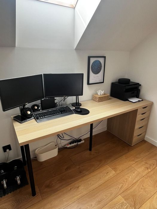 Sprzedam biurko z komodą IKEA