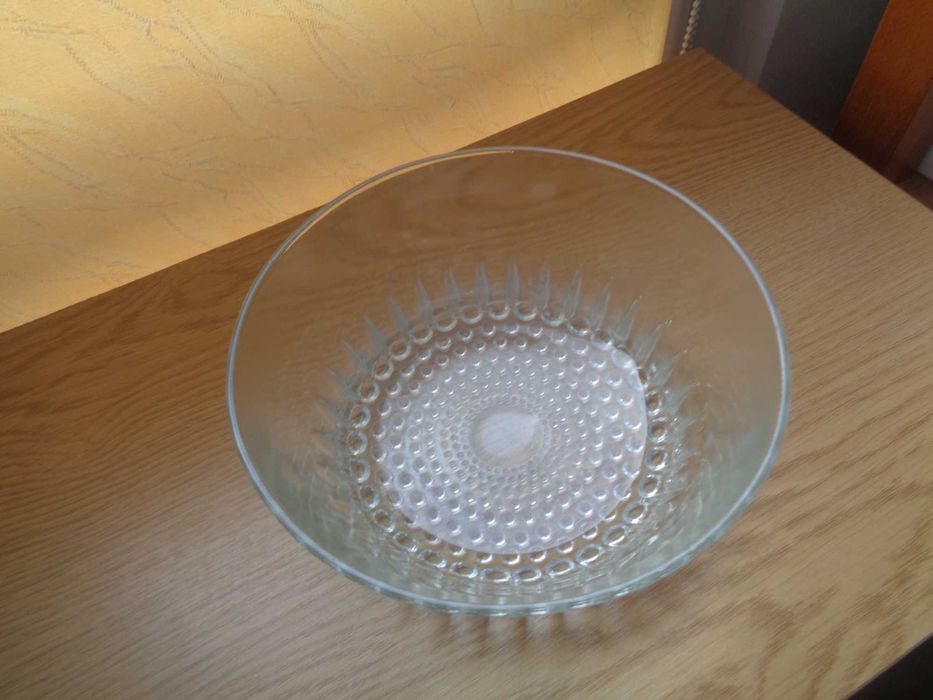 Szkło PRL misa - Krople rosy E. Trzewik - Drost