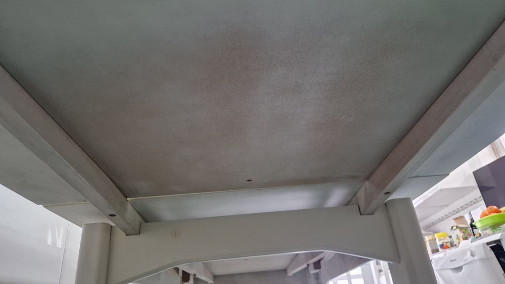 Mesa de cozinha / sala branca extensível