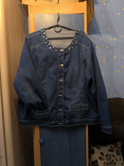 Піджак джинсовий стрейчевий,розмір 58