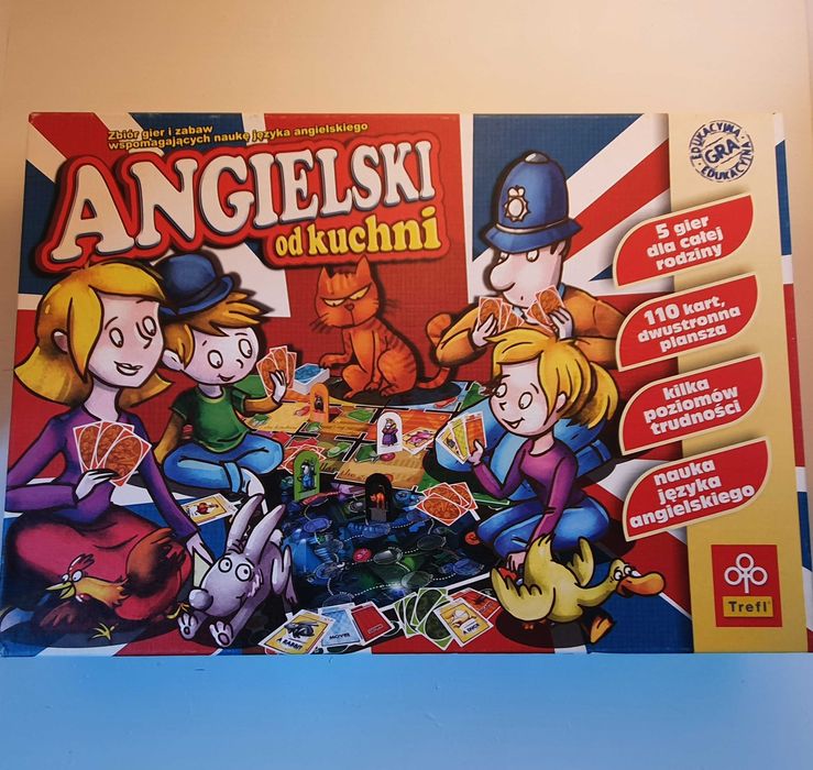 Angielski od Kuchni, planszowa gra edukacyjna, stan idealny