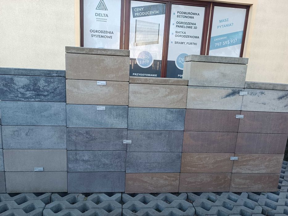 Bloczek ROYAL gładki ogrodzeniowy betonowy KOST-BET® - CAŁA POLSKA