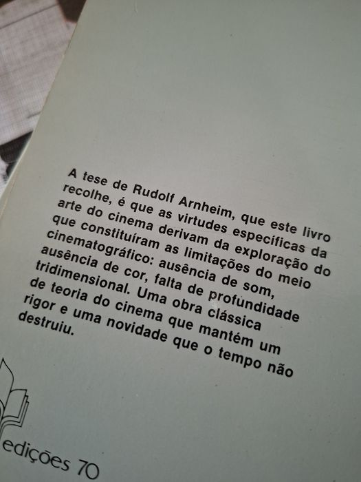 A Arte do Cinema de Rudolf Arnheim