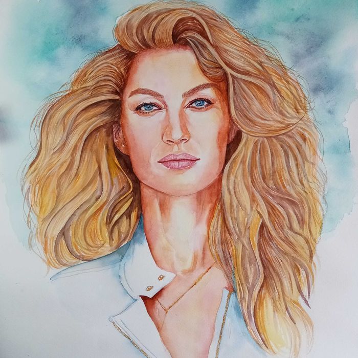 Desenhos e pinturas de retratos artísticos através de uma fotografia