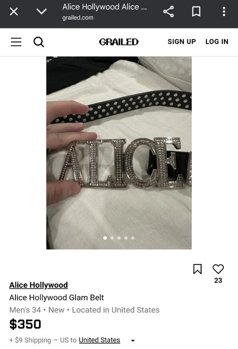 ALICE HOLLYWOOD シルバーベルト Alice Hollywood glam belt: 4 500 грн. - Ремни Киев на Olx