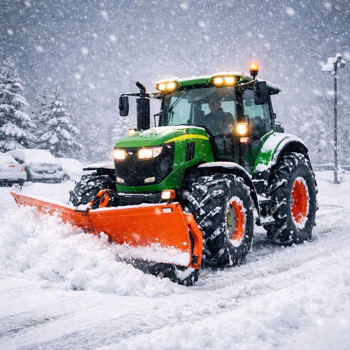 Szybkie Odśnieżanie 24/7 – Tłuszcz | Ciągnik | Place i Parking