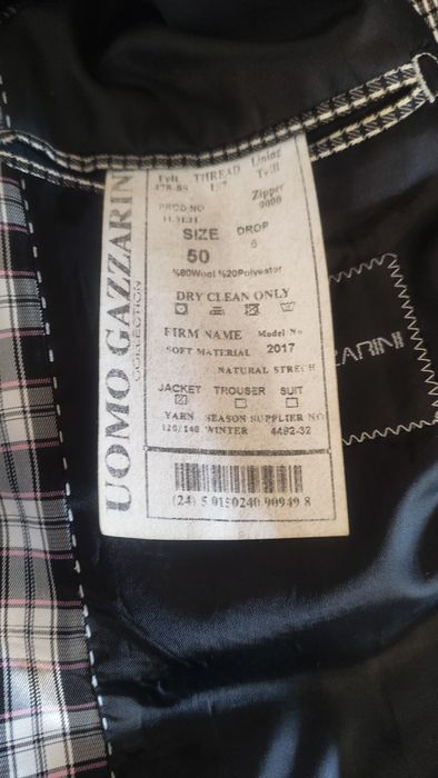 Піджак чоловічий Gazzarini Italy