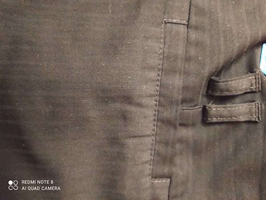 Eleganckie, czarne spodnie damskie, rozmiar 46