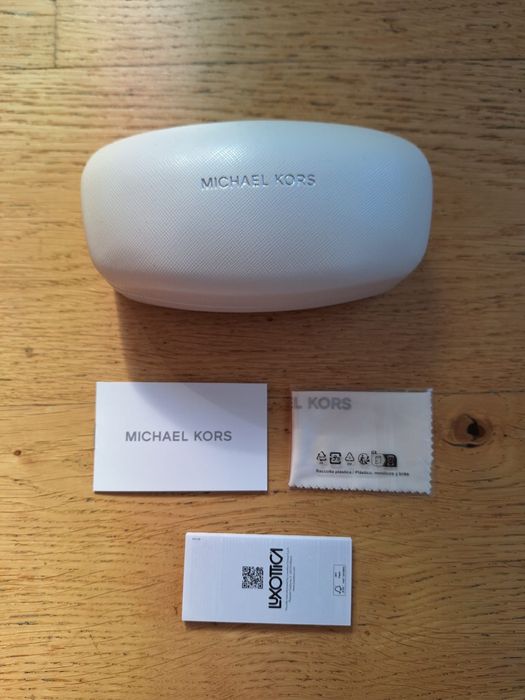 Etui case na okulary przeciwsłoneczne Michael Kors białe nowe