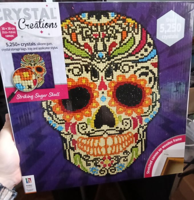 Алмазная мозаика,,сахарный череп,,