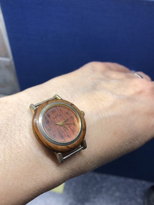 Часы: винтаж начала 90-х: DIANA J.D (Japan).Редкость-деревяный корпус!