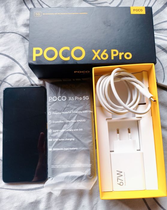 POCO X6 PRO, 8/256 gb. Жовтий, Стан Нового,Гарантія.