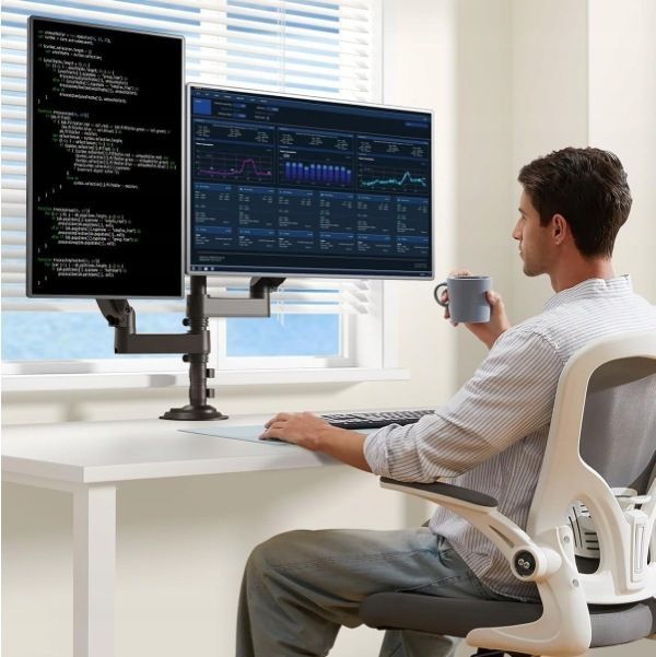 Huanuo Hnds8 Uchwyt Na Ekran Pc 2 Z Ekranem 13 Do 32 Cali, Ramię