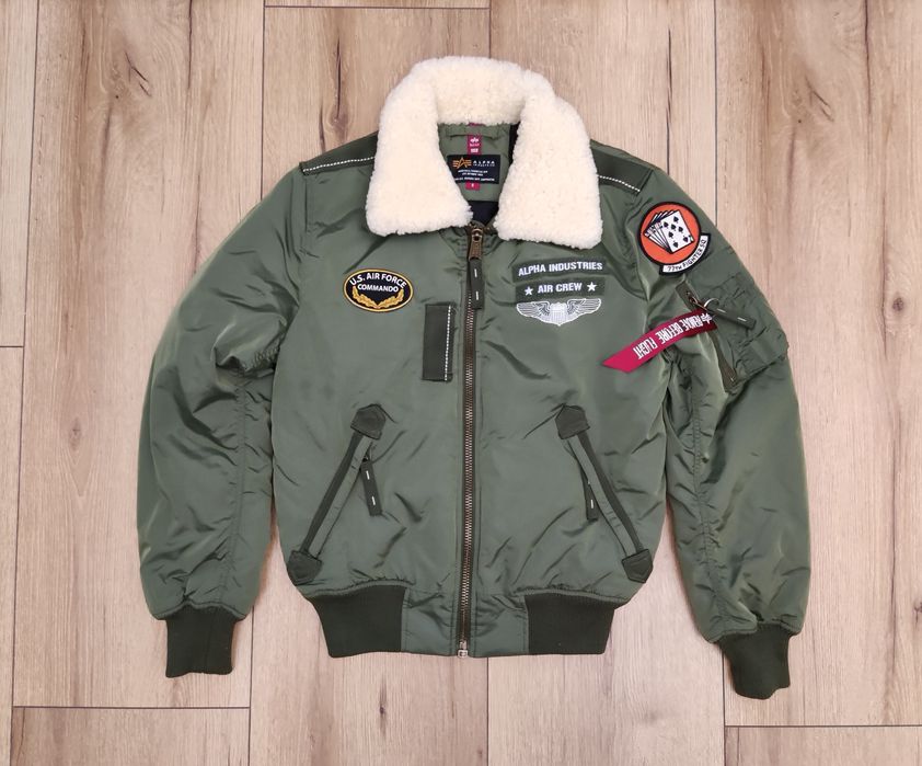 Alpha Industries męska kurtka bomberka ocieplana w rozmiarze S