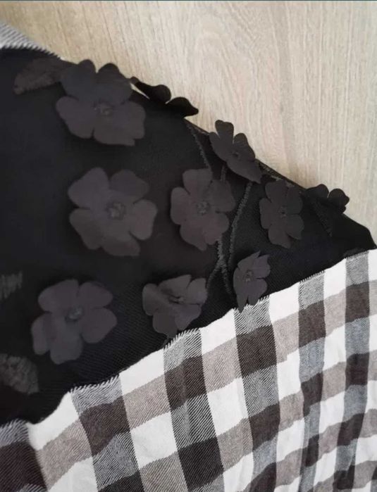 Koszula dluga w kratę