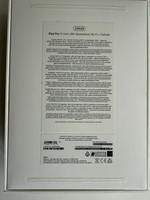 IPad Pro wifi+celular 4 geração, 256GB e Apple Pencil