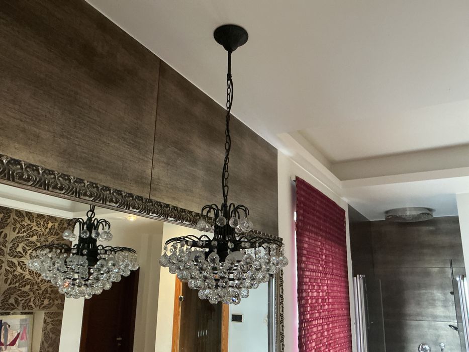Wisząca, kryształowa lampa Almi Decor