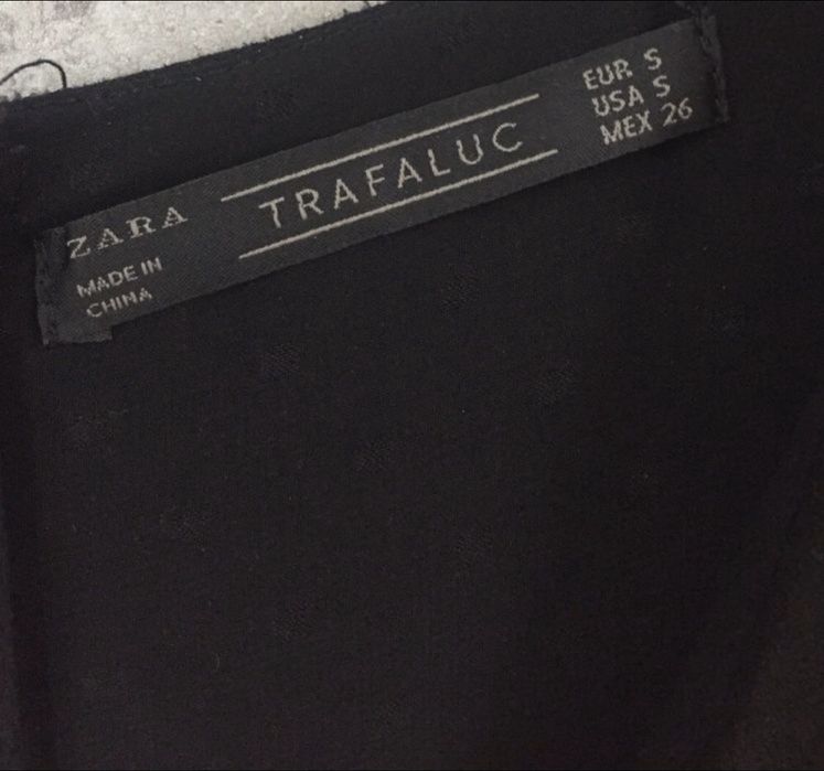 Kombinezon ZARA czarny śliczny S