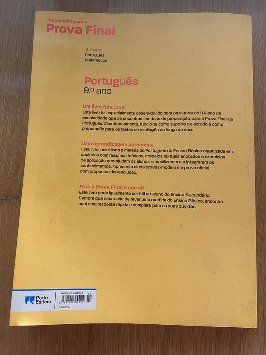 Preparação para a Prova Final Exame Português 9ano Porto Editora