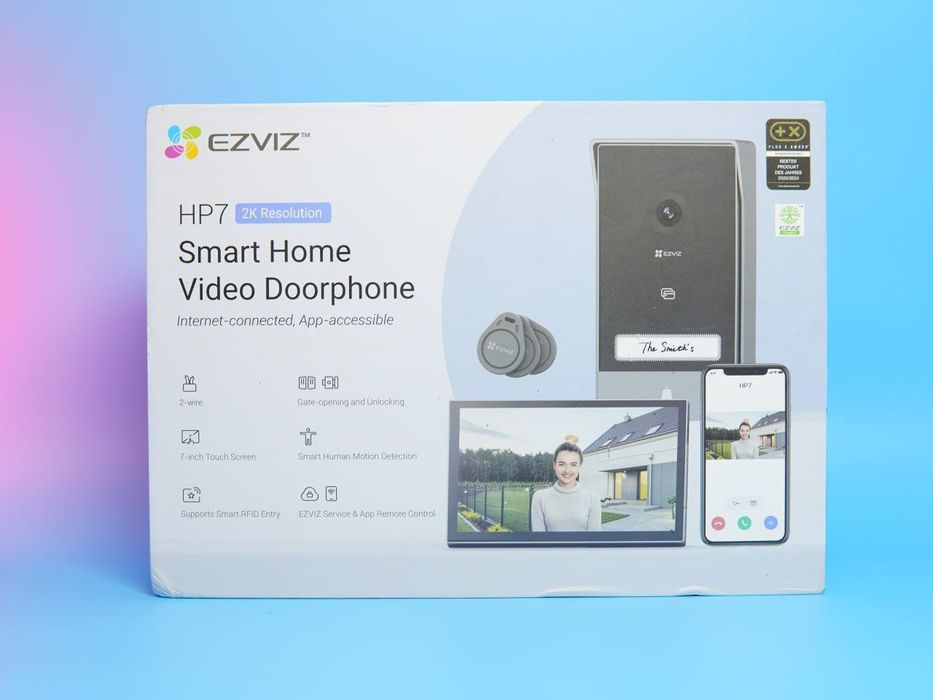 Комплект видеодомофона / Дисплей 7" сенсорный 1024×600 / Камера 2 мм 3