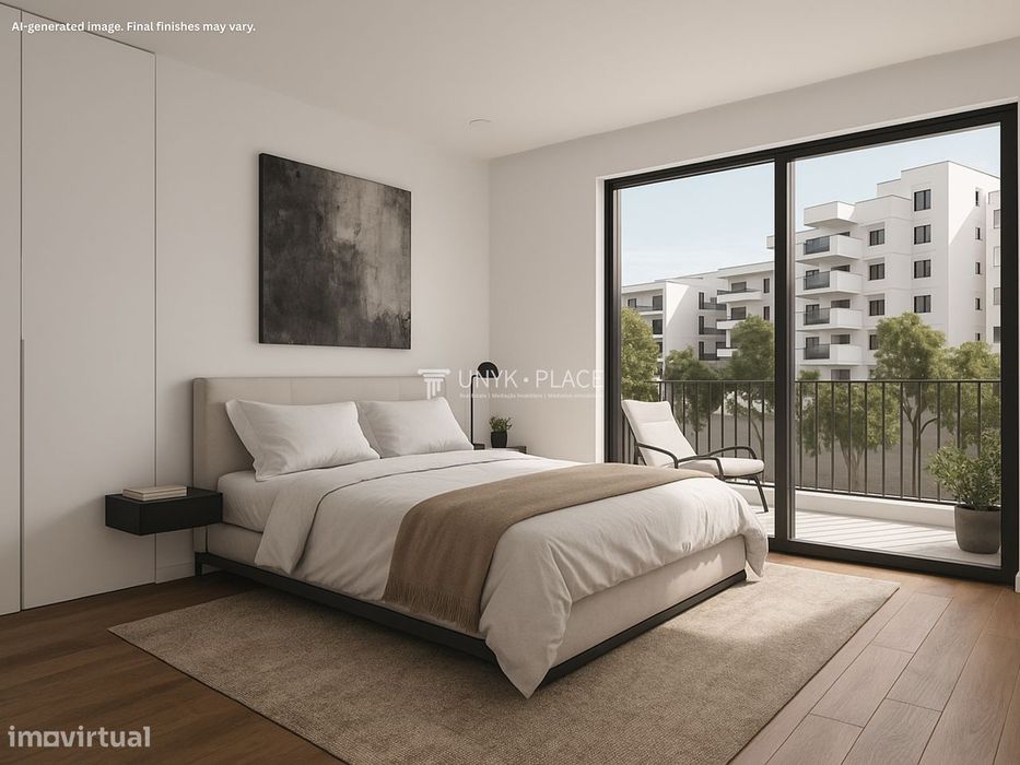 Apartamentos contemporâneos T3 perto da praia