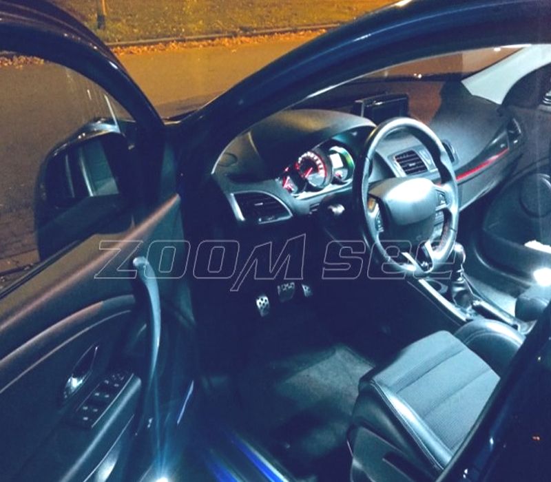 KIT COMPLETO 15 LAMPADAS LED INTERIOR PARA RENAULT MEGANE III 3 MK3 BIENES GRANDTOUR 09-15