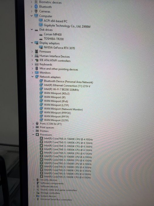 PC gaming i5-10600k, RTX 3070, 16gb RAM, 1TB SSD